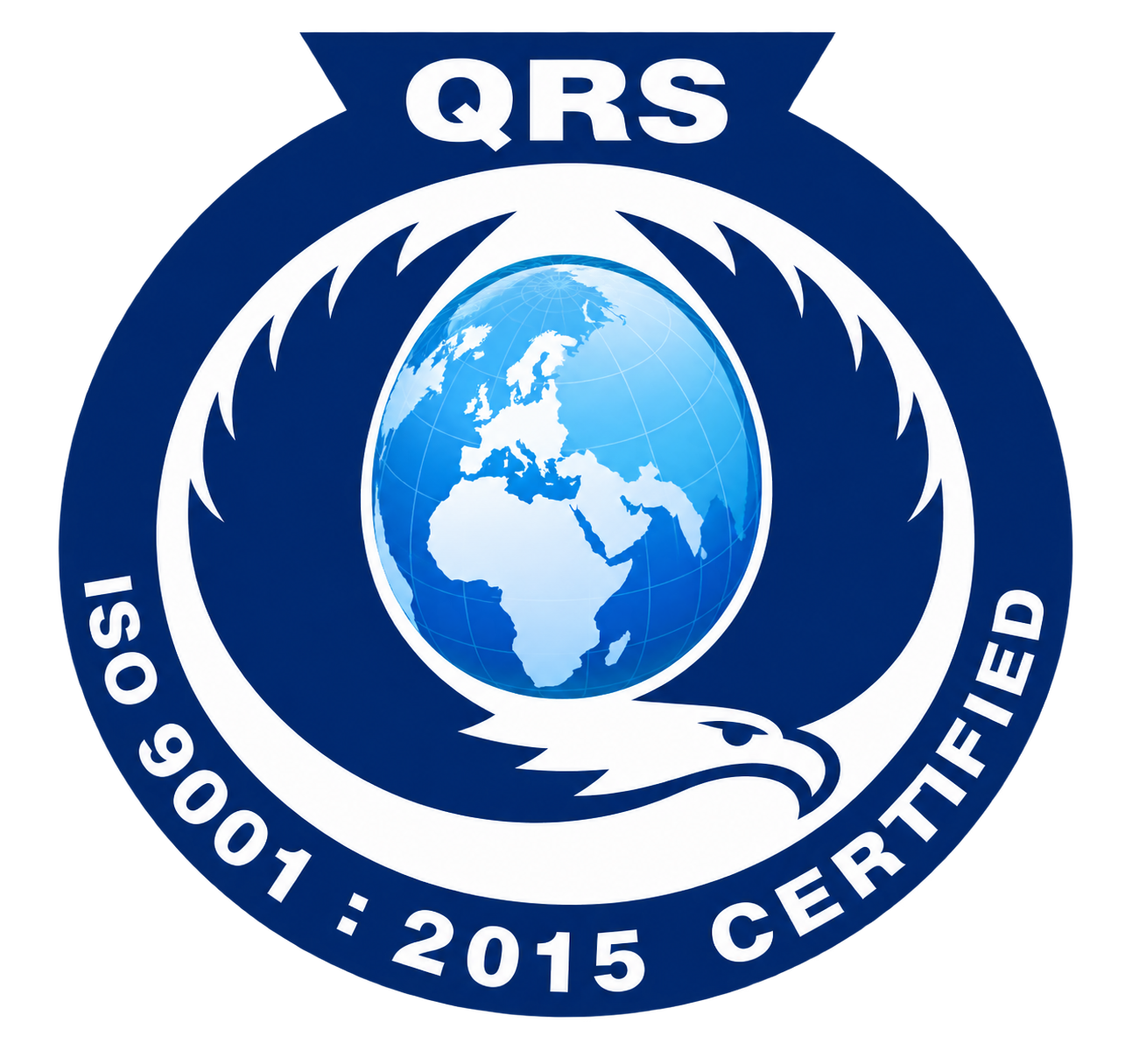 QRS ISO 9001:2015 certified badge